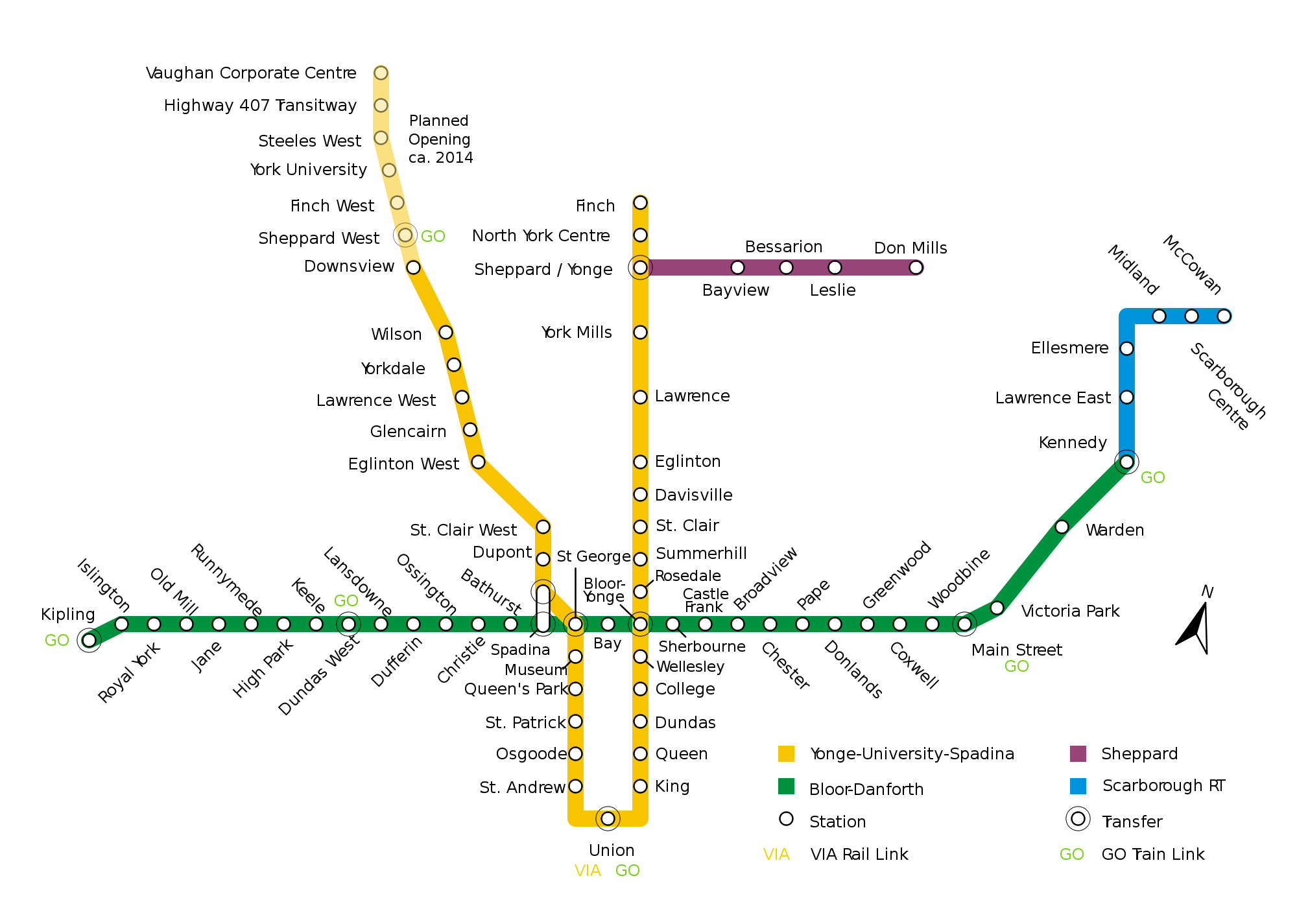 Toronto Metro Map