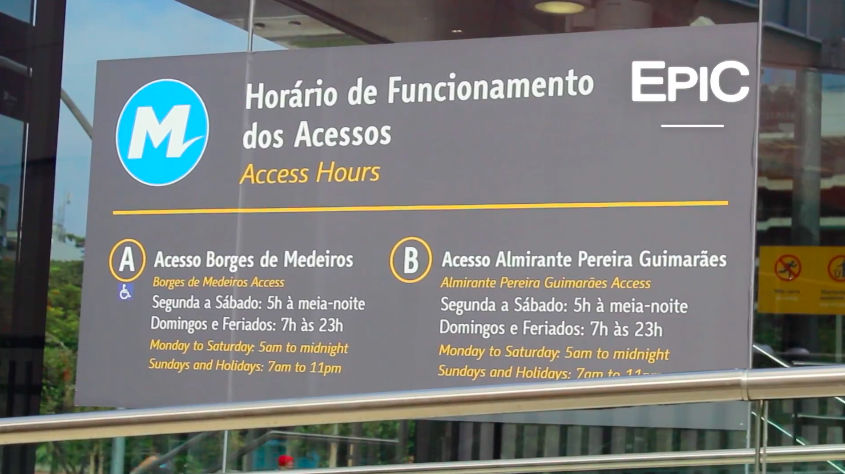 Rio Janeiro Metro schedule