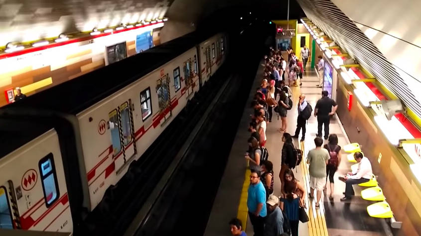 métro de Santiago au Chili