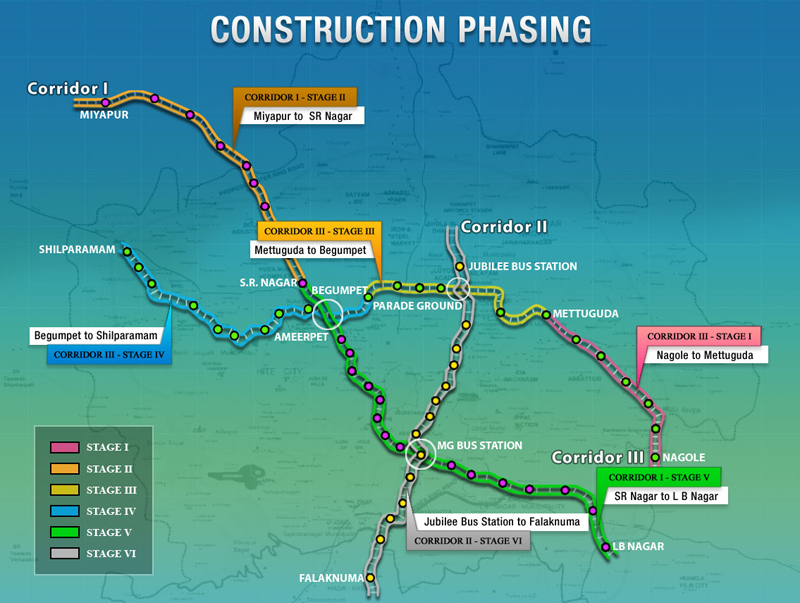 Hyderabad Metro Rail Map