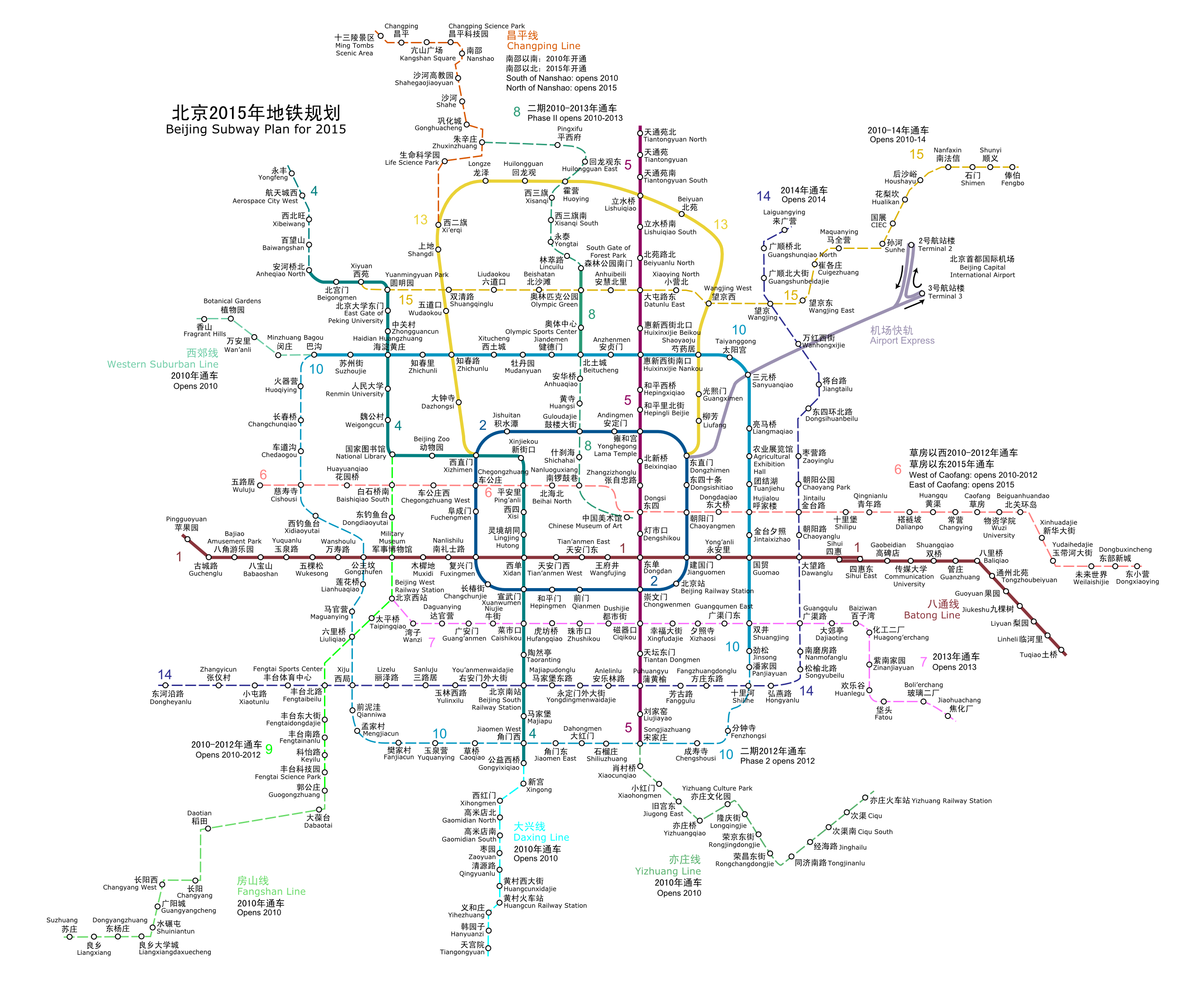 Subway Beijing Metro Map China