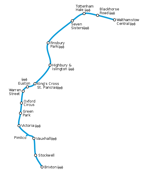 Victoria Station London Tube Map