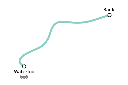 London Underground, Waterloo Line Map